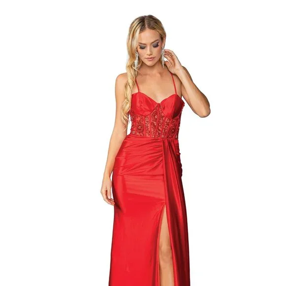 strapless open back dress Pink Floral Ruffle Midi Dress - All Dresses